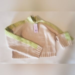 Wild Fable neon crop top sweater
